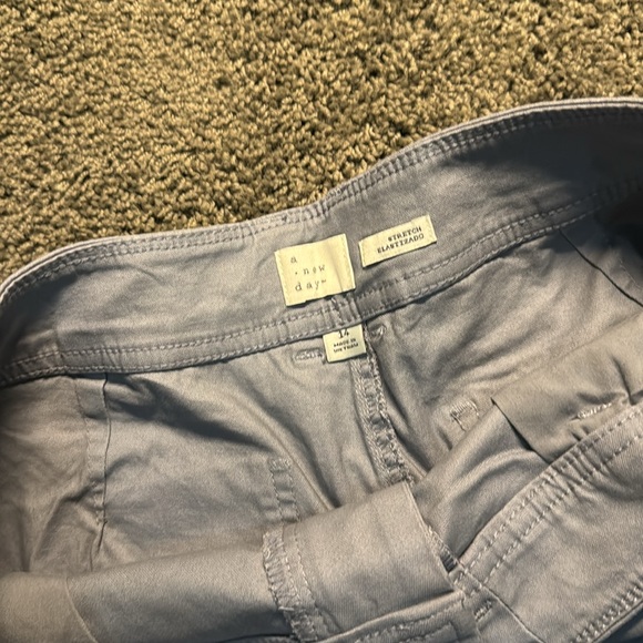 A New Day! 2 pair of shorts. Size 14 stretch. Blue/gray and dark navy blue! - Picture 5 of 10